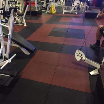 Anti Noise Rubber Gym Mats Square Shape Anti Vibration