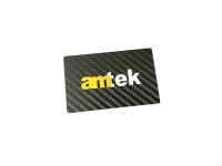 impressão do Silkscreen da fibra CR80 do carbono de 0.5mm Matt Black Metal Business Cards