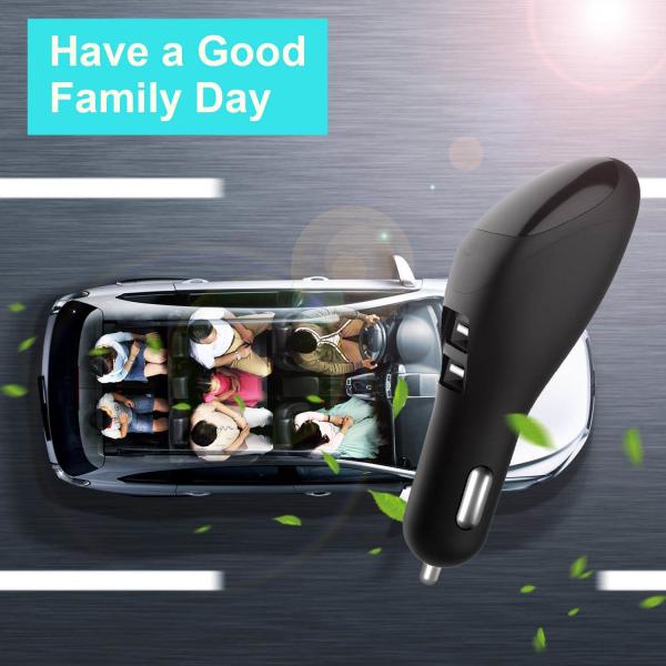 Intelligent LED USB Car Charger Air Freshener 103 Mm X 33 Mm X 32 Mm Size