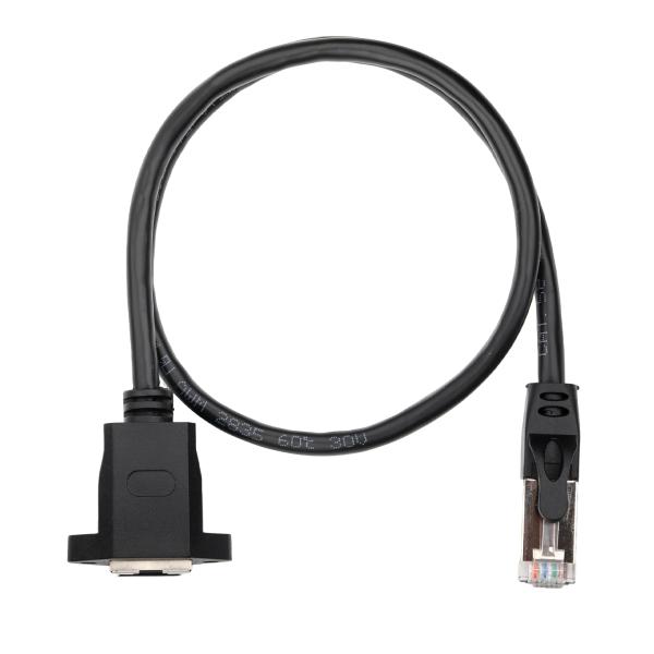 STP Shielded RJ45 Ethernet Cable Assembly, UL2835 24AWG 4-Pair Black