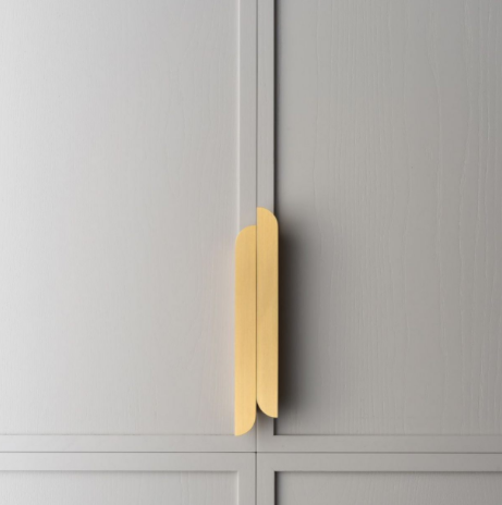 Customized Mold Gold Handles for Cabinets Salix Leaf Knob Furniture