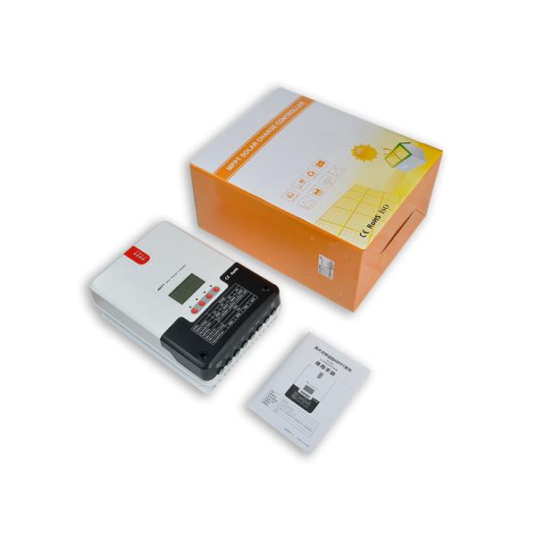 White 60 Amp Mppt Charge Controller 12V 24V 36V 48V Support Data Storage