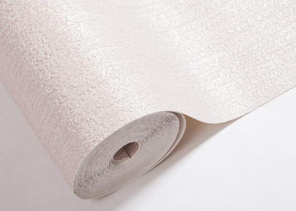 Light Pink Embossed Vinyl Wallpaper Waterproof Solid Pattern Vivid 3D Effect