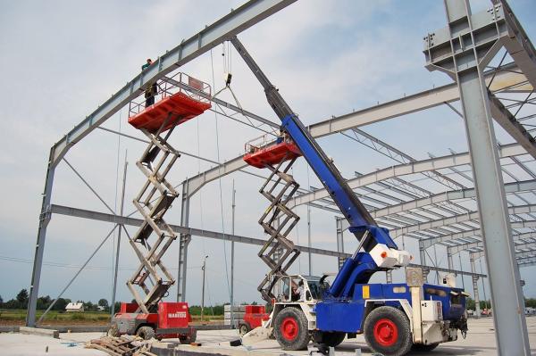 Construction préfabriquée de bâtiments de structures en acier