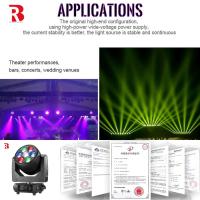 Crea experiencias inmersivas con RGBW 4in1 LED 7x40W Moving Head Light para parques temáticos