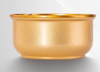 Gold Coated Bowl Shaped Can Iron Two Piece Can 98.90mm Inner Diameter 260g Weight 50mm Height Easy Peel