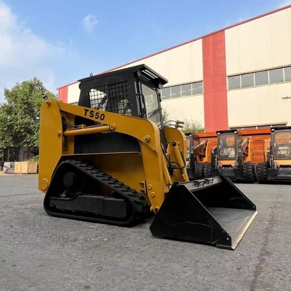 AC Optional 60HP 75HP 100HP Mini Skidsteer Loader With Track EPA Approved Front Discharge