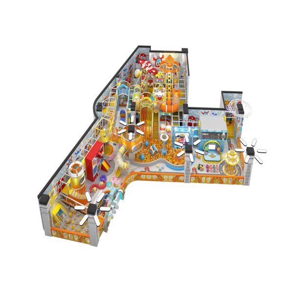 Custom Home All In One Indoor Soft Play Villa Playground Stain Resistant