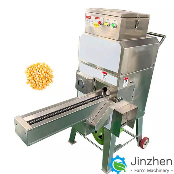 500kg/H Sweet Corn Thresher Fresh Corn Peeling Machine With Automatic Feeding
