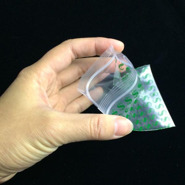 11.5x7.5cm Pe Plastic Bag Travel Size , Small Clear Self Seal Bags