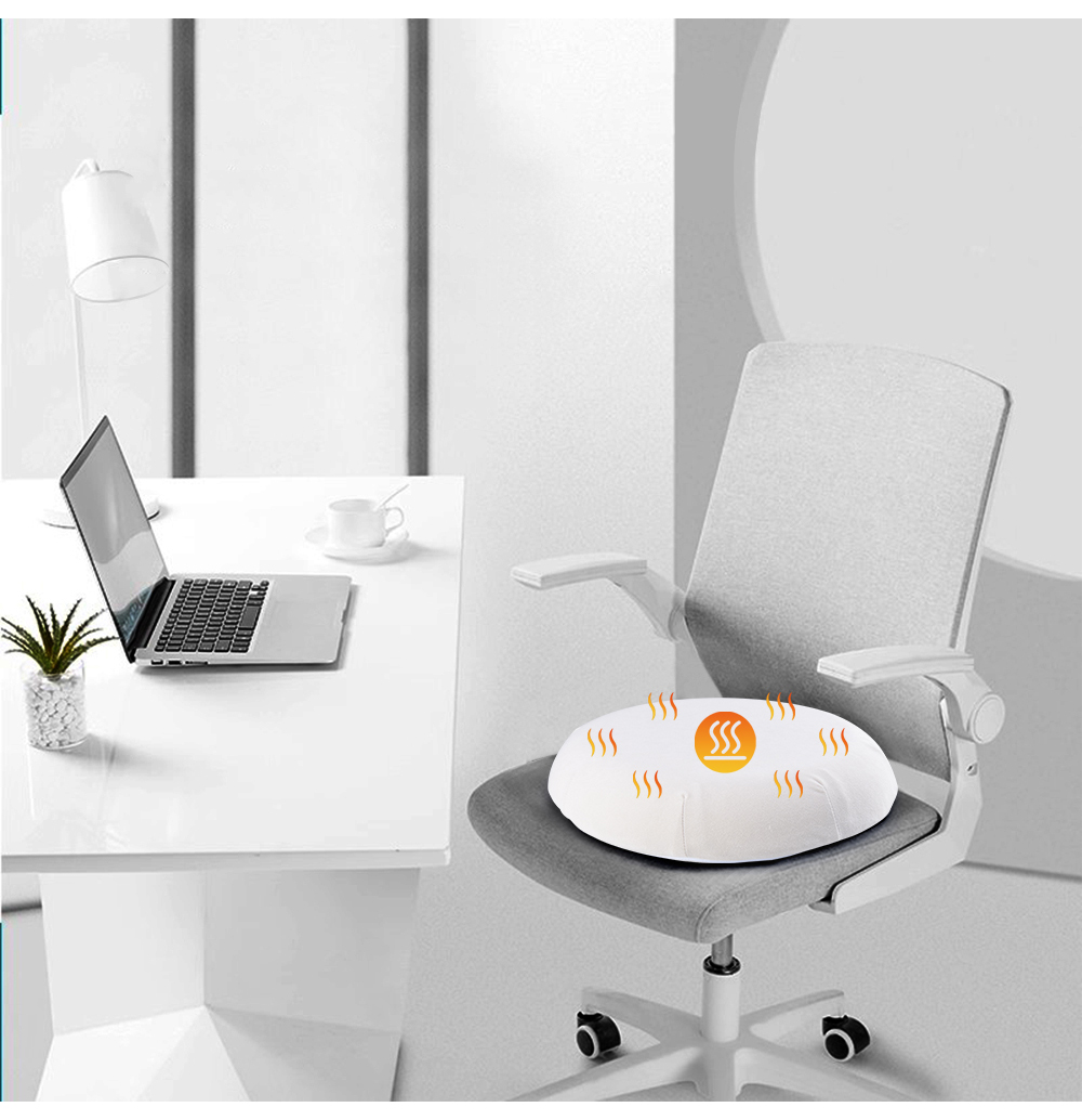 Lift Butt Hip Massage Electric Butt Enlargement Massager Shiatsu Heated Massage Seat Cushion for Back Waist Spine & Chair Use