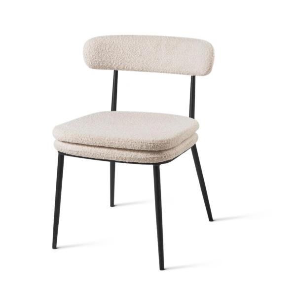 Anti Scratch Plush Dining Side Chair , Durable Upholstered Restaurant Dining Chairs