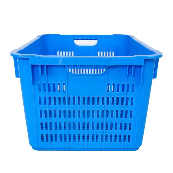 Mesh Style PP Vegetable Fruit Nestable Basket Plastic Turnover Crate with Customized Logo