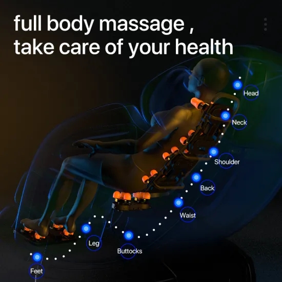 Electric Full Body Shiatsu Full Body Massage Chair HIFI Bluetooth 3D Manipulator