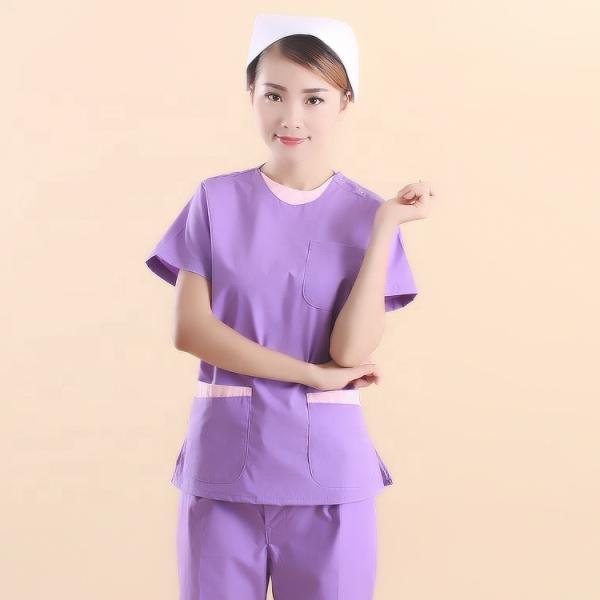 Density 130*70 Vat/Reactive Dyeing Twill Customized TC 63*35 Medical Hospital Nurse Workwear Fabric