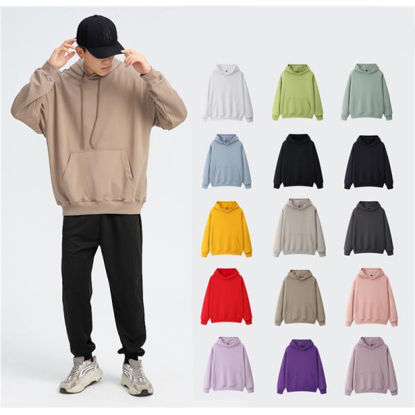 Solid Color Business Casual Hoodie Heavy Weight Wool Circle Hoodie