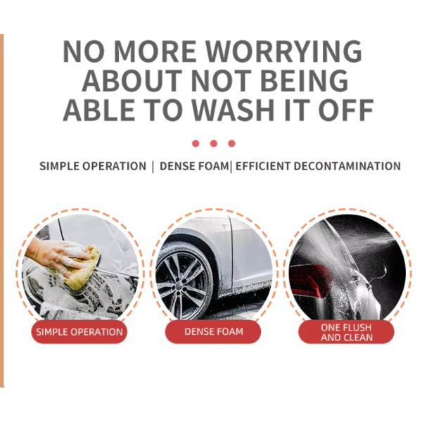 car maintenance cleaning products OEM factory 500ml car wash snow rich foam wax chemical cleaning soap coating shampoo W