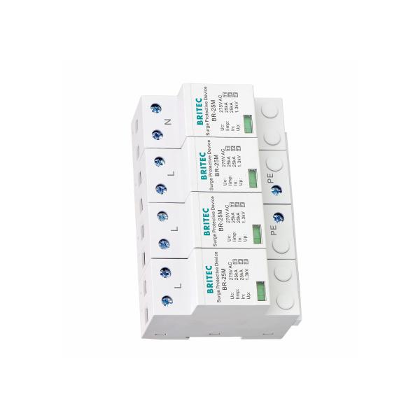 25KA 10/350 Low Voltage Power Surge Protection Device with Thermoplastic UL94-V0 for Lightning Protection