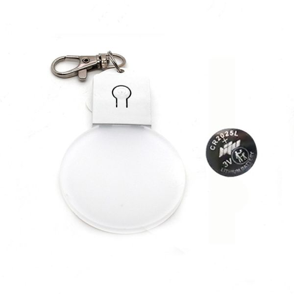 Custom Acrylic LED Light Up Keyring Blanks Sublimation Light Keychains