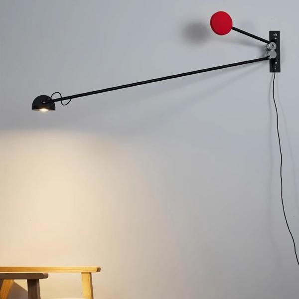 Long arm wall lamp living room simple bedside lamp for bedroom modern wall lamp