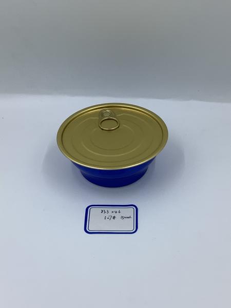 150ml Food Grade Metal Can Two Piece Aluminum Bowl Can 83.3mm×46mm 307# Caliber