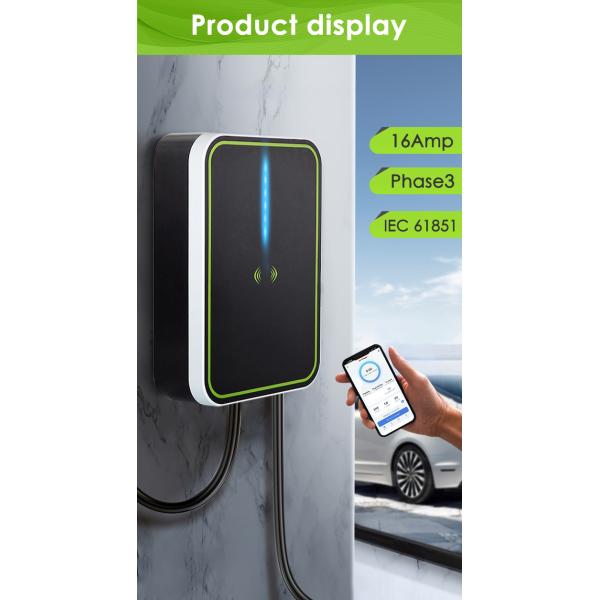 Electric Car Wall Box AC EV Charger 11kw 5m Wire 3phase 380v 16A With APP OEM ODM