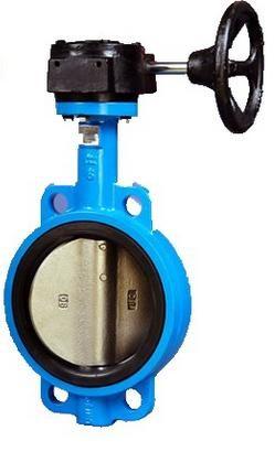 Wafer Style Carbon Steel Butterfly Valve with Worm Gear NPS 2-48 Class150-300