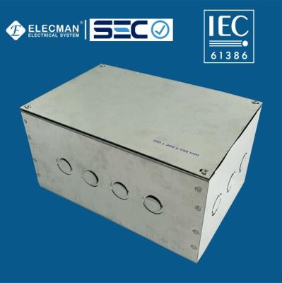 Elecman Steel IEC 61386 Electrical Boxes Welded Electric Cable Junction Box 300x200x150mm