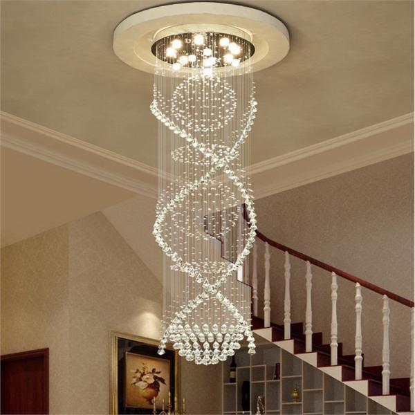 Modern Living Room Crystal Chandelier Hanging LED Pendant Lamp for Office Dinning Room Chandeliers Pendant Lights