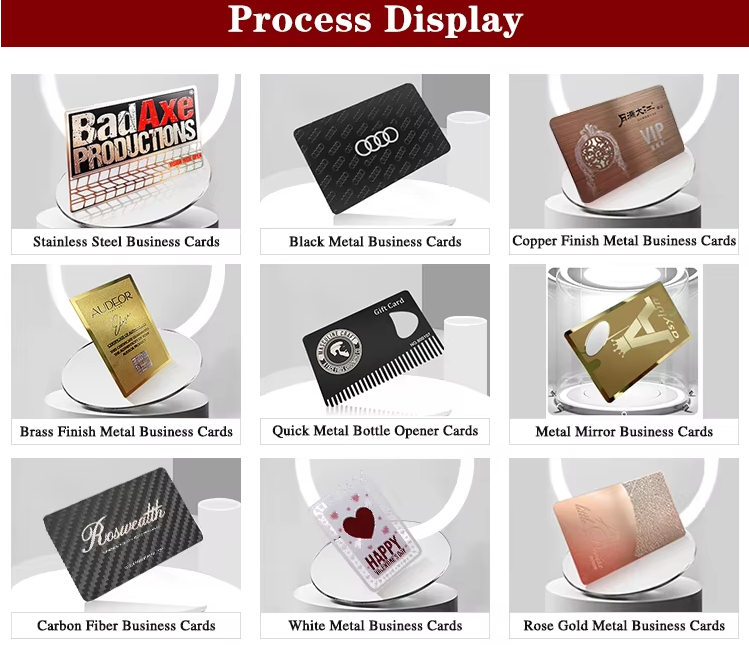 Recyclable Gold Plated Cards Blue Red Custom Printed Business Cards