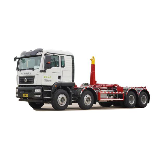 Sinotruk Large Capacity Hook Lift Garbage Truck Heavy Duty Garbage Transport Truck 8x4