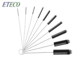 9.8 Inch Black Nylon Tube Cleaning Brush Water Bottle Decontaminate