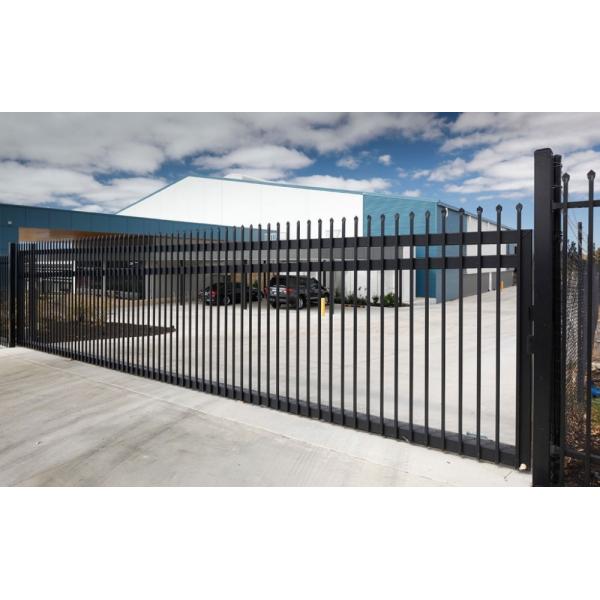 hot dipped galvanized and PVC powder coated aluminium fence or Garrison fence for Garden