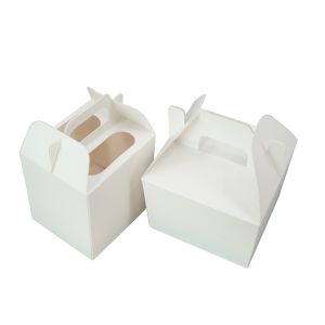 Paperboard Custom White Paperboard Display Boxes Spot UV Embossing Top Bottom Covers Clothing Gift Various Displays Made Recycled Materials