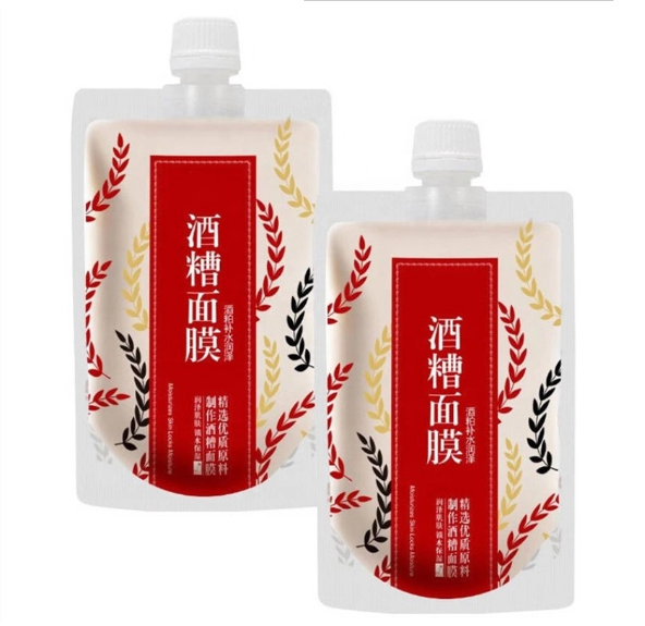 1000ml Color Printing Beverage Self Suction Nozzle Packaging Bag With Spout