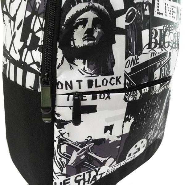 Korean graffiti campus backpack simple junior high school student bag