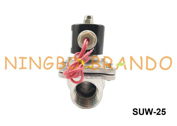 UNID datilografa 2S250-25 SUW-25 1 diafragma de aço inoxidável do corpo NBR a válvula de solenoide normalmente fechada AC220V DC24V