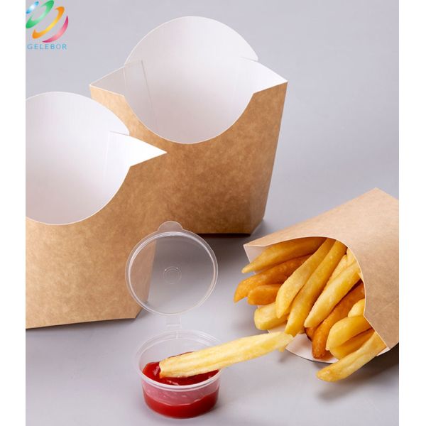 Waterproof Disposable Food Packaging Oilproof French Fries Box