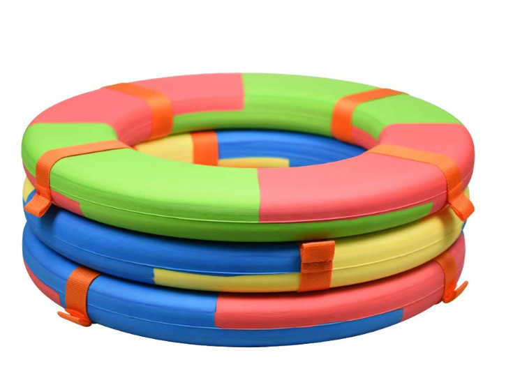 EVA Solid Lifebuoy Дети учатся плавать вспомогательные плавательные кольца Безопасность и охрана окружающей среды не надувные