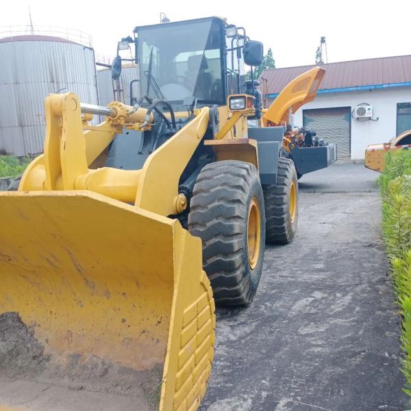 96KW Used Japan EPA Engine WA320 Hydraulic Wheel Loader Komatsu WA320-5 Original Paint