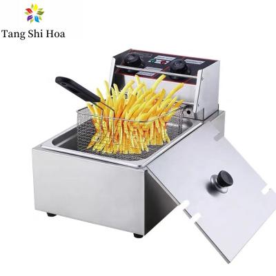 petite friteuse 6L profonde électrique avec de la graisse de panier pour Chip Electric Food Fryer