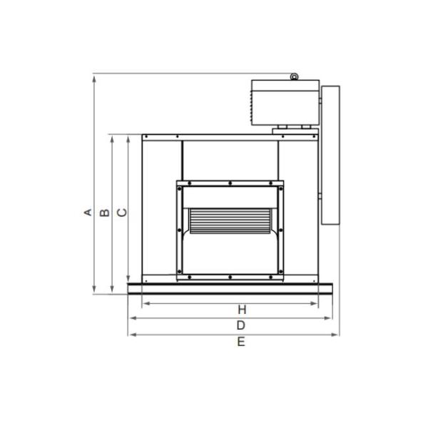 Fire Fighting AC 480mm Cabinet Centrifugal Exhaust Fan Blower