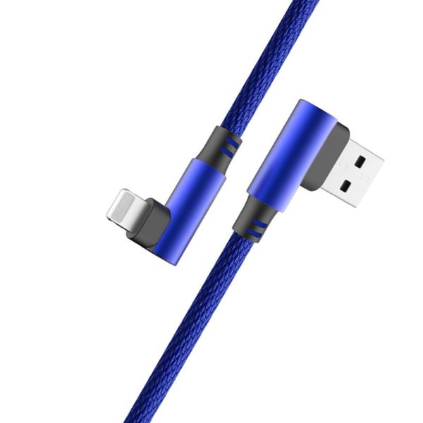 Blue,Red,Black  Nylon braided lightning cable,USB A ,8pin lightning connector
