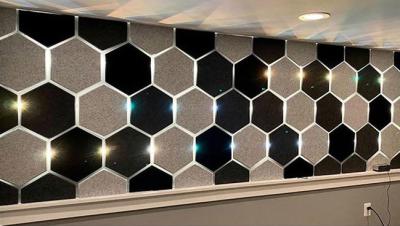 Office Corridors Polyester Fiber Acoustic Panel Practical Sound Absorption