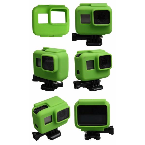 TPU Material Sports Camera Accessories CNC Blue Aluminum Housing Case