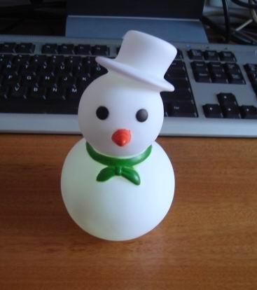 Outdoor 7 Color Snowman Christmas Lights , Led Christmas Snowman Eco Friendly PVC