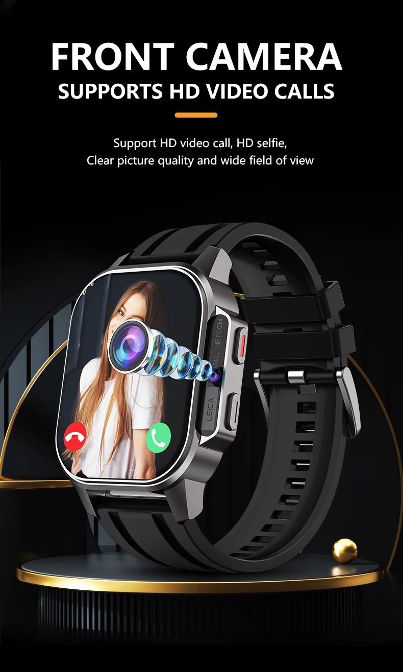 Eraysun Hot Full Netcom 4G Smartwatch 2.13 Inch AMOLED Camera WIFI GPS APP Market Sport Phone IP67 B22 With Sim Card Smart Watch