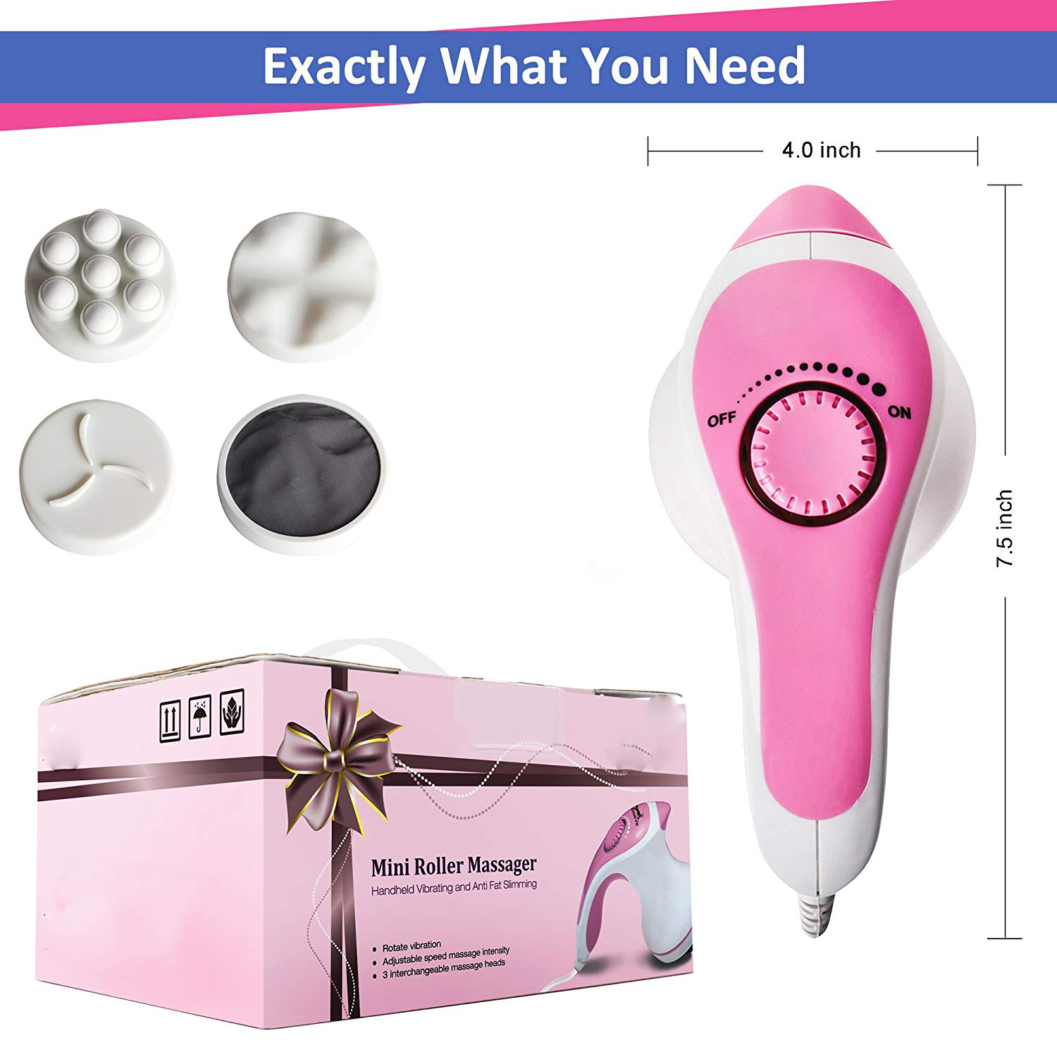 Push Fat Massage, 4 in 1 Full Relax Body Massager 3D Electric Slimming Massager Roller