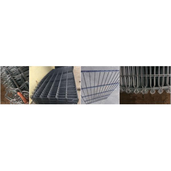 656 868 Mesh 2D Double Wire Fence Panel with 8/6/8mm Wire Diameter Iron Powder Coated