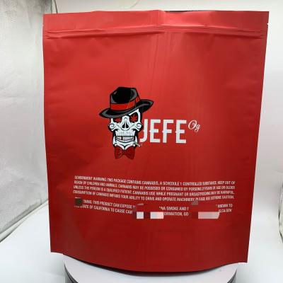 1 Pound Mylar Aluminum Foil Bags 110 Mircons Red Flat Foil Pouches